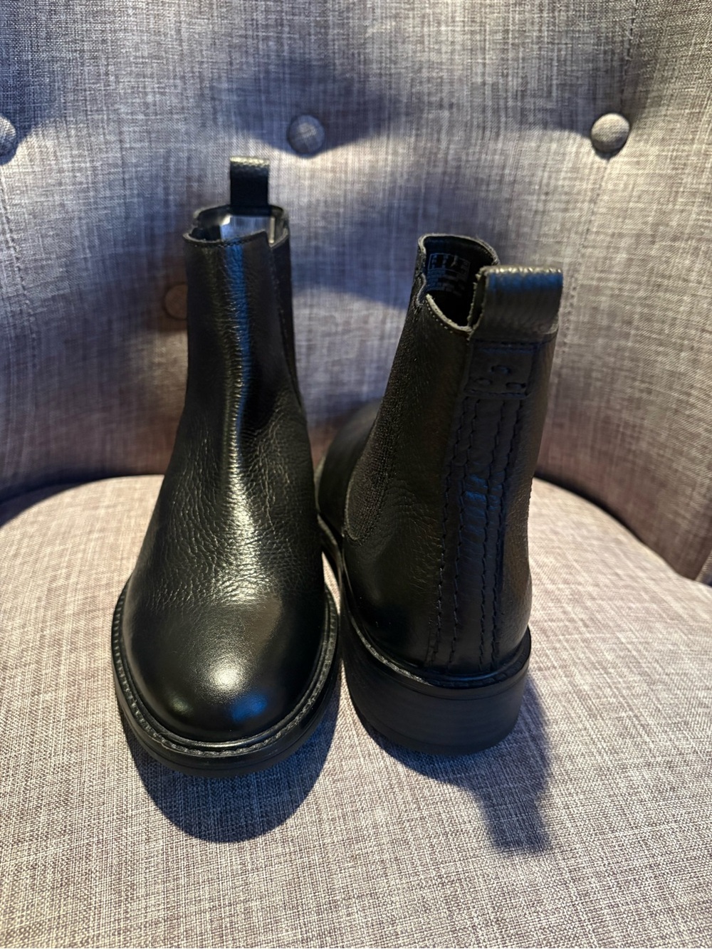Clarks Black Leather Chelsea Ankle Boots
